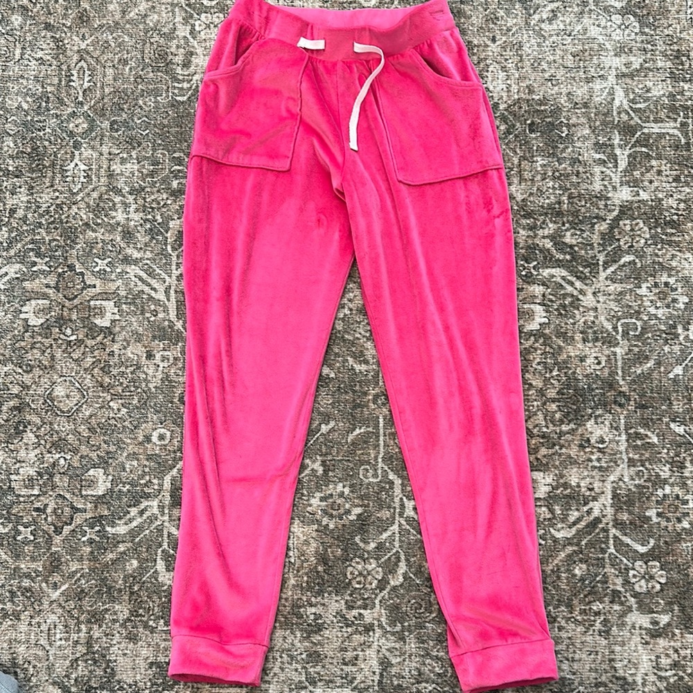 Cat and Jack size XL 14/16 velour bottoms